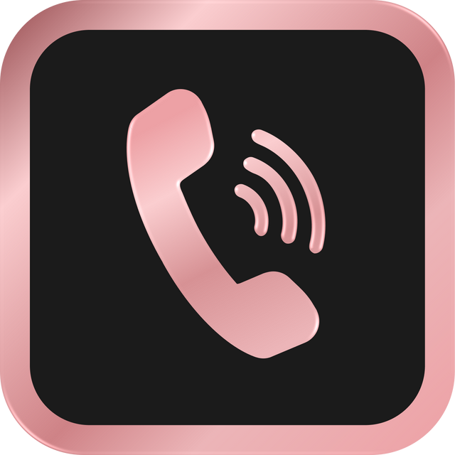 Rose Gold Phone Icon